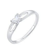 Casablanca Butterfly Birthstone Sterling Silver Children's Ring