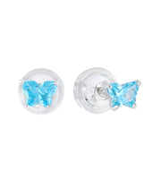 Casablanca Butterfly Birthstone Sterling Silver Children's Earrings