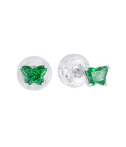 Casablanca Butterfly Birthstone Sterling Silver Children's Earrings