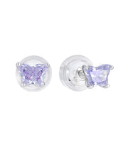 Casablanca Butterfly Birthstone Sterling Silver Children's Earrings