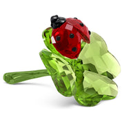 Swarovski Lady Bug & Clover Figurine