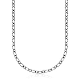 Steelx Stainless Steel Oval Link Necklace