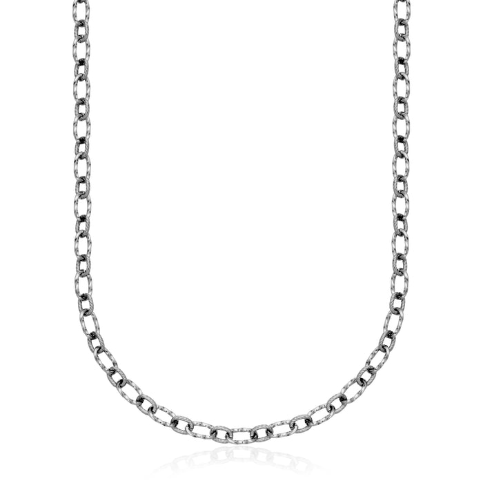Steelx Stainless Steel Oval Link Necklace