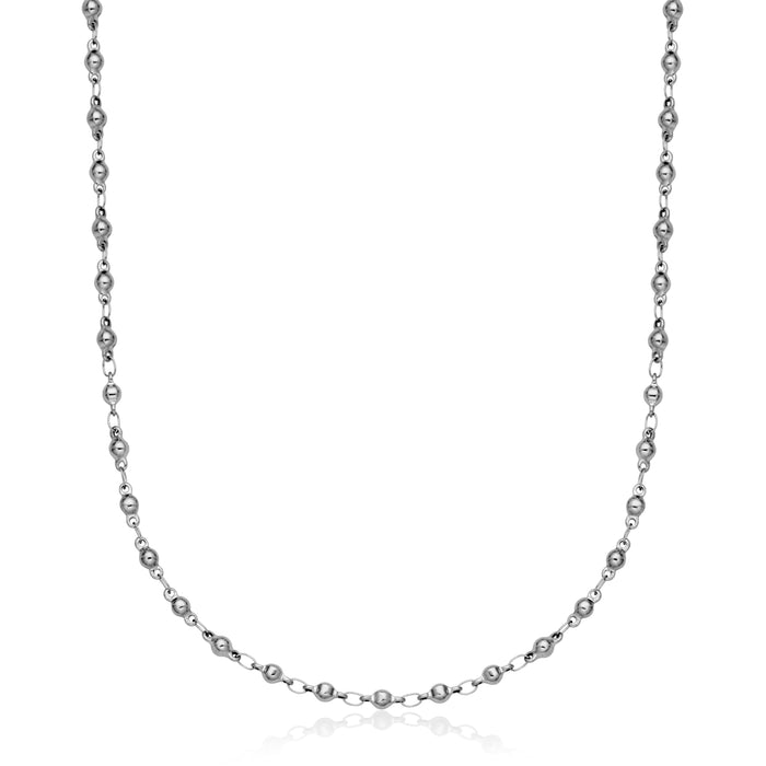 Steelx Stainless Steel Beaded Necklace