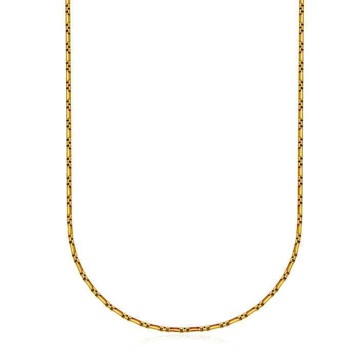 Steelx Stainless Steel & Gold Plated Fancy Necklace