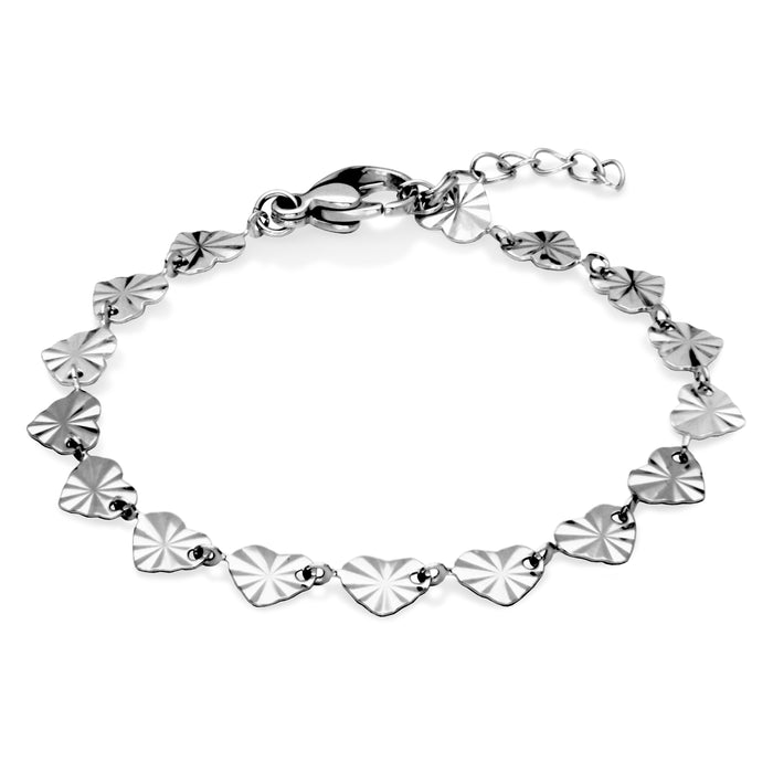 Steelx Stainless Steel Heart Anklet