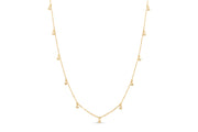 Yellow Gold Dangle Necklace