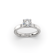 Classic Hidden Halo Engagement Ring