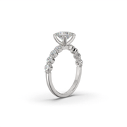 Bubble Band Engagement Ring
