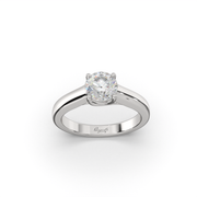 Modern Wide Band Engagement Ring