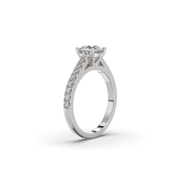 Diamond Cathedral Engagement Ring