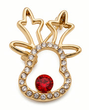 Rudolf the Red Nosed Reindeer Crystal Brooch
