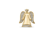 Gold Plated Angel Holiday Brooch