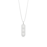 Rhodium Plated Silver Elements Necklace SS25N003R