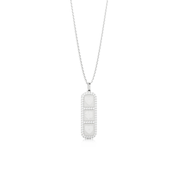 Rhodium Plated Silver Elements Necklace SS25N003R
