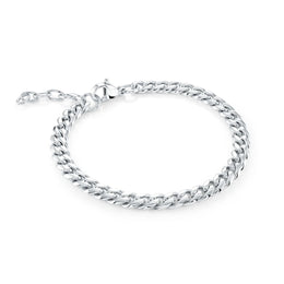 Italgem Junior Stainless Steel Polished 4.6MM Curb 6+1