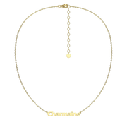 Yellow Gold Plated Name Necklace SN015A