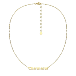 Yellow Gold Plated Name Necklace SN015A