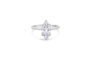 14kt White Gold 2.10ct Lab Grown Marquise Diamond Engagement Ring