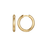 Casablanca Yellow Gold Plated Hoop Earrings
