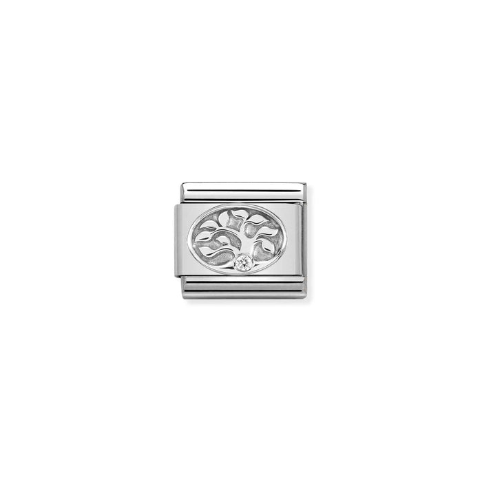 Nomination Italy Classic Link CZ Tree of Life Charm