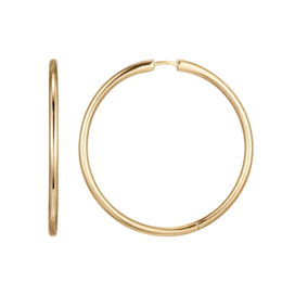 Casablanca Yellow Gold Plated Hoop Earrings