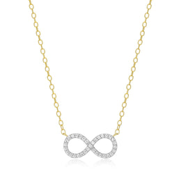 Monte Luna Gold Plated Infinity Necklace