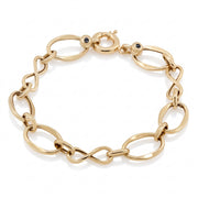 10KT Yellow Gold Oval Link Bracelet