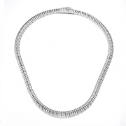 Casablanca Silver Tubogas Necklace