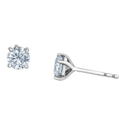 1.00CTW Bogart's Lab Grown Round Diamond Stud Earrings (White Gold or Yellow Gold)