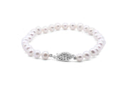 Belpearl Silver 5-5.5 MM Freshwater Pearl Bracelet
