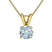 1.50CT Lab Grown Diamond Solitaire Necklace (Available in 10KT White Gold or Yellow Gold)