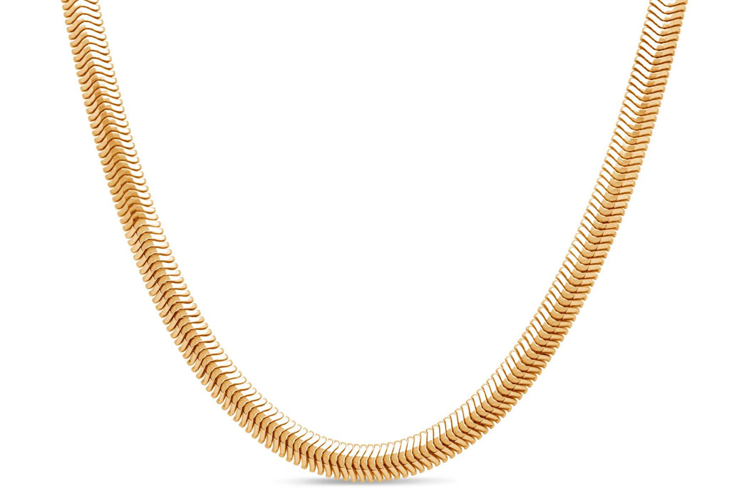 Gold Plated Flat Snake Chain