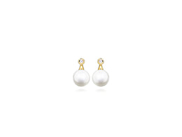 Casablanca Yellow Gold & Pearl Stud Earrings