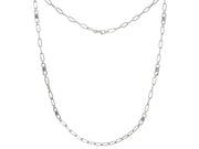 Casablanca Sterling Silver Linked Necklace