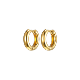 Casablanca Mixed Yellow Gold Plated Small Hoop Earrings