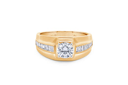 Men's 10KT Yellow Gold Lab Grown Diamond Ring
