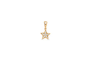 Yellow Gold & CZ Star Pendant