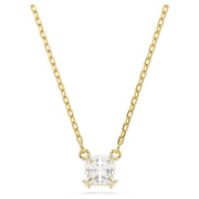 Swarovski Stilla Gold Plated Square Necklace
