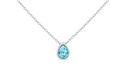 Casablanca Aquamarine Crystal Necklace
