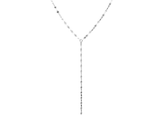 Casablanca Silver Lariat Necklace