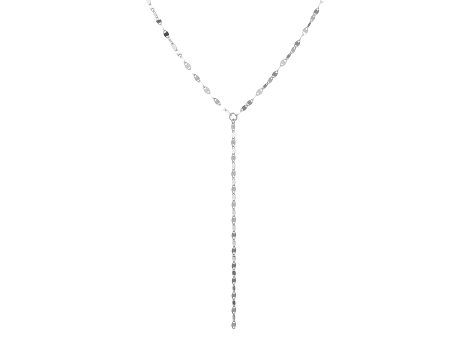 Casablanca Silver Lariat Necklace