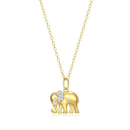 Monte Luna Gold Plated Elephant Necklace