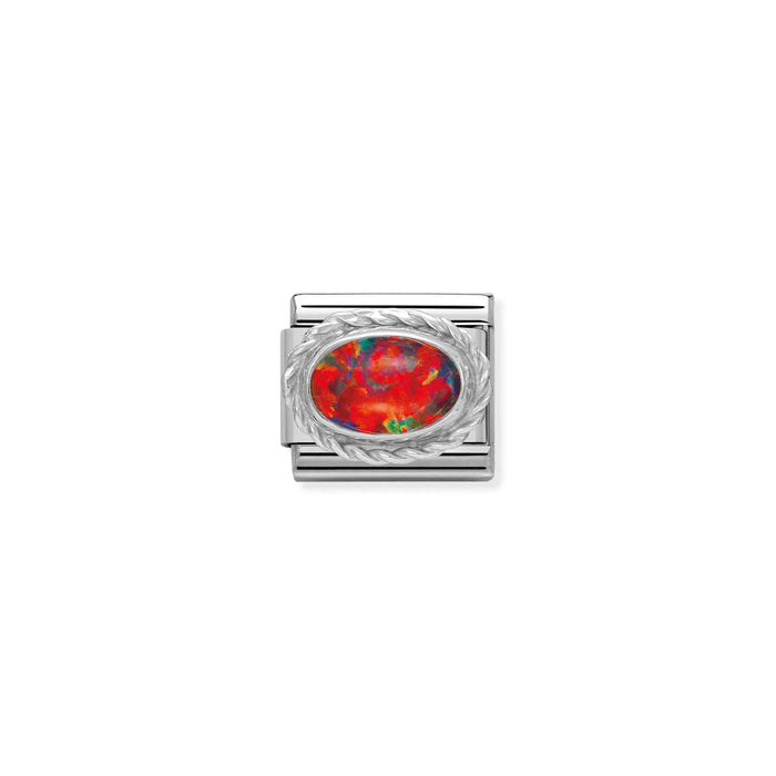 Nomination Italy Classic Link Red Opal Stone Charm