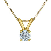 0.75CT Lab Grown Diamond Solitaire Necklace (Available in 10KT White Gold or Yellow Gold)