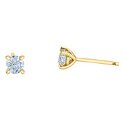 0.50CTW Bogart's Lab Grown Round Diamond Stud Earrings (White Gold or Yellow Gold)
