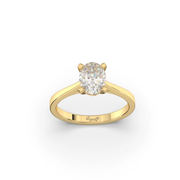14kt Yellow Gold 1.59ct Oval Lab Grown Diamond Engagement Ring