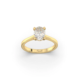 14kt Yellow Gold 1.59ct Oval Lab Grown Diamond Engagement Ring