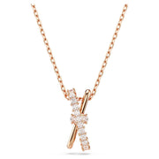 Swarovski Rose Tone Hyperbola Twist Necklace