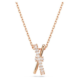 Swarovski Rose Tone Hyperbola Twist Necklace